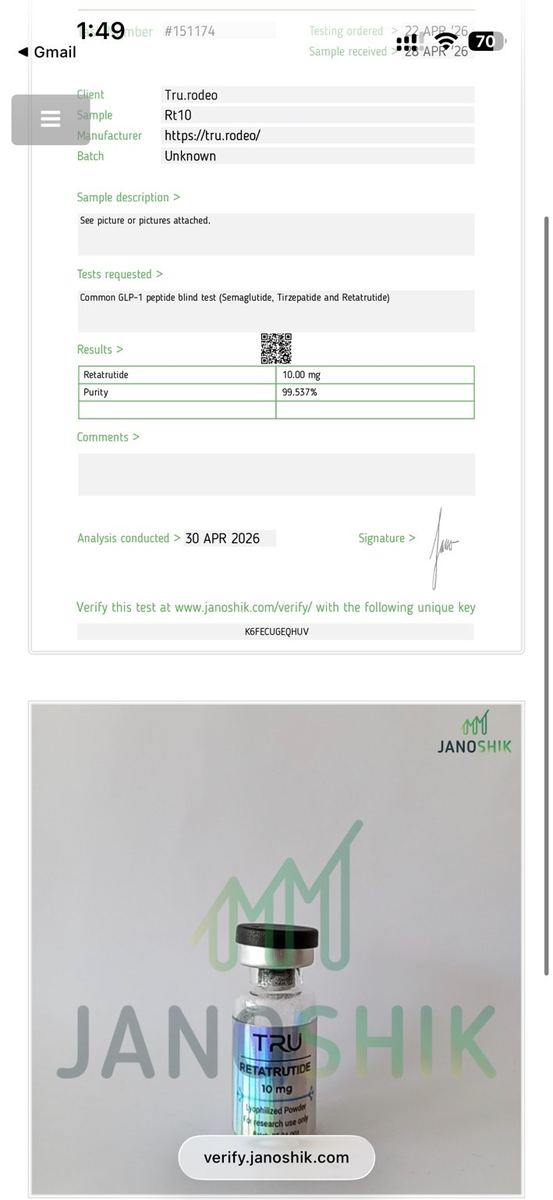 TRU verification sample